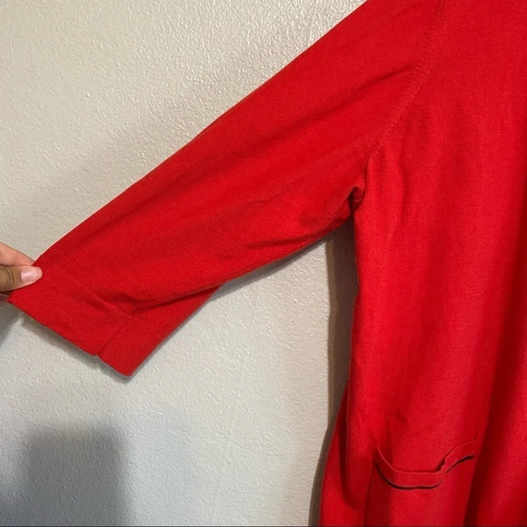 Jones New York Red Button Front Cardigan​​ - Picture 2 of 7